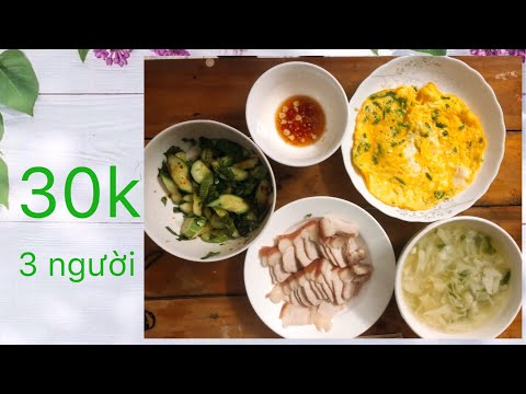 Gợi ý thực đơn 30k cho 3 người ăn | Mua đặc sản 3 miền