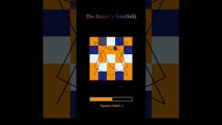 The Knight's Tour 5x5 Explained | Chess Mathematics Animation #ytshorts #chess #knight #maths #tour