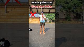 😱Right ✅vs Wrong ❌Hand Movement in Running 🏃 #fitness #running #runningmistakes