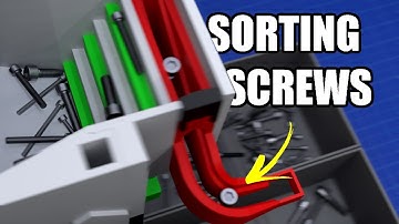 Sorting Bolts and Screws By Their Size | 3D Printed Screw Sorting Device