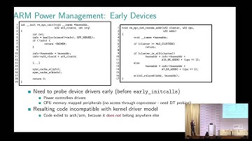 HKG15-404: Standardizing Linux Kernel Power Management on ARM 32/64-bit