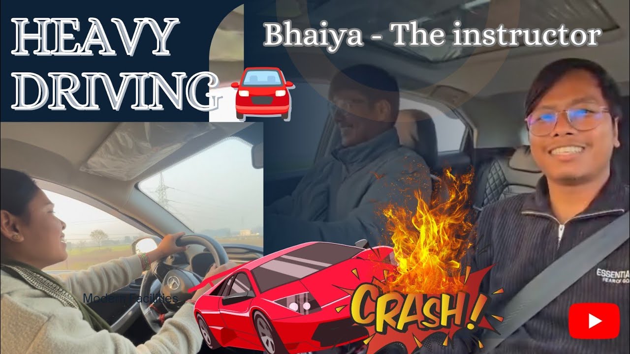 Lo ji bhaiya aa gye heavy driver || driving skills
