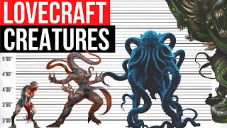 Lovecraft Creatures Size Comparison | Part 1 | Cthulhu, Azathoth, Nyarlathotep