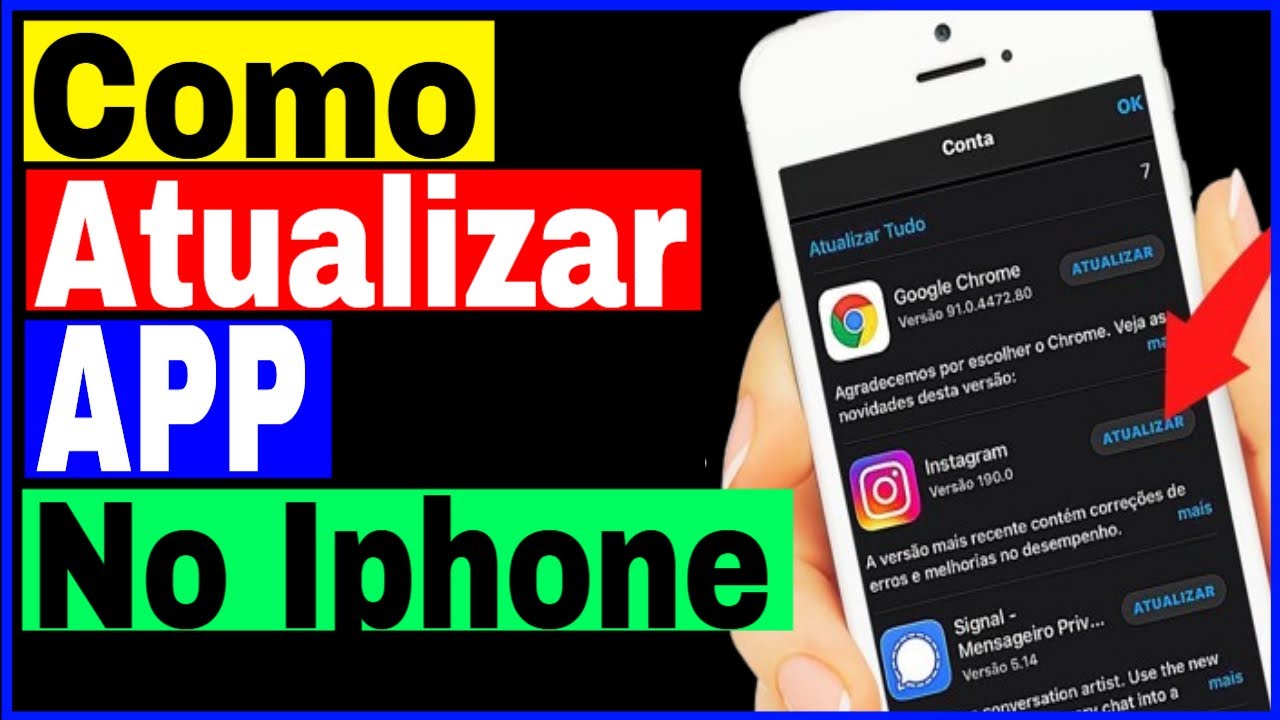 Como Atualizar Aplicativos no Celular iPhone Novo - YouTube