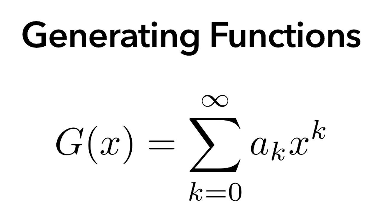 Generating functions. Onto function.