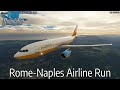 Rome-Naples Airline Run - Airbus A310-300 - Microsoft Flight Simulator