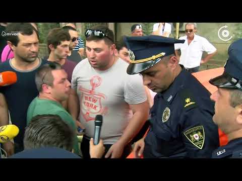 რკინიგზის დეპარტამენტის შენობასთან კარვების გაშლას ხმაური მოჰყვა