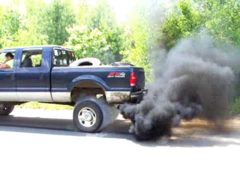 2006 Ford F-350 Powerstroke Burnout - YouTube