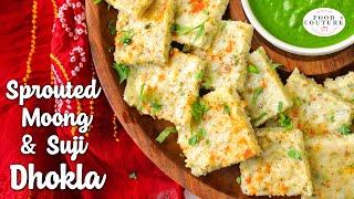 Healthy Sprouted Moong n Suji Dhokla | Easy to Make Breakfast Recipe | Chetna Patel Recipes