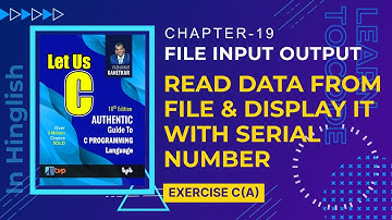 Let us C Solutions | C Programming | How to to read file and display with line number in Language