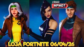 X-MEN RETORNARAM - LOJA FORTNITE 06/04/26 - LOJA FORTNITE DE HOJE - LOJA FORTNITE AO VIVO CÓD. MPMDT