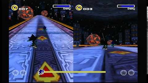 SA2B - 2Player Sonic VS Shadow: ARK Battle