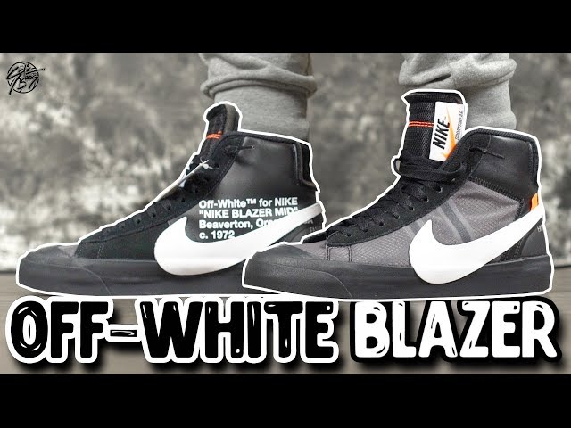 Nike Blazer Mid Off-White "Grim Reaper" Detailed Look Overview! - YouTube