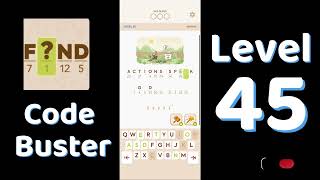 Code Busters Level 45 Walkthrough 🧩 | All Puzzle Solutions| Solutionguruji