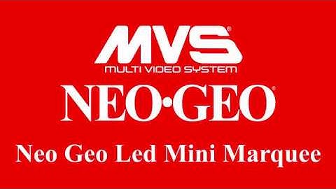 Neo Geo Led Mini Marquee kits - update
