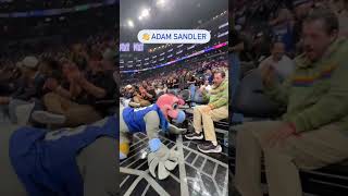 Adam Sandler Courtside Vibes at NBA Game! 🏀🎬 #NBA #Shorts