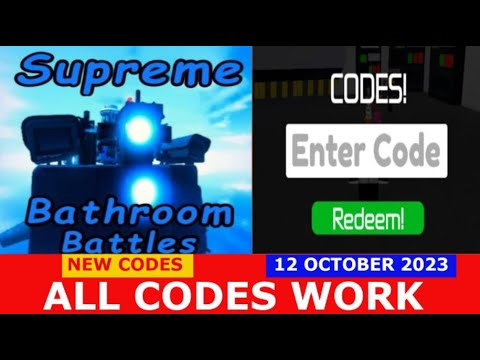 Ultimate Bathroom Battle Codes - Roblox December 2023 