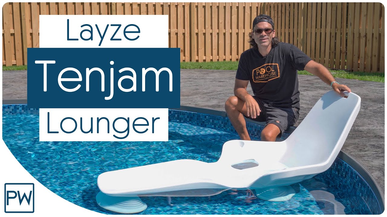 Tanning Ledge Pool Lounge Chair From Tenjam | Pool Warehouse ⛱️👙🌊 - YouTube