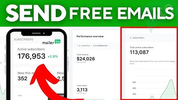 Send 12,000 Emails FREE | How To Send Bulk Emails | MailerLite Review Video
