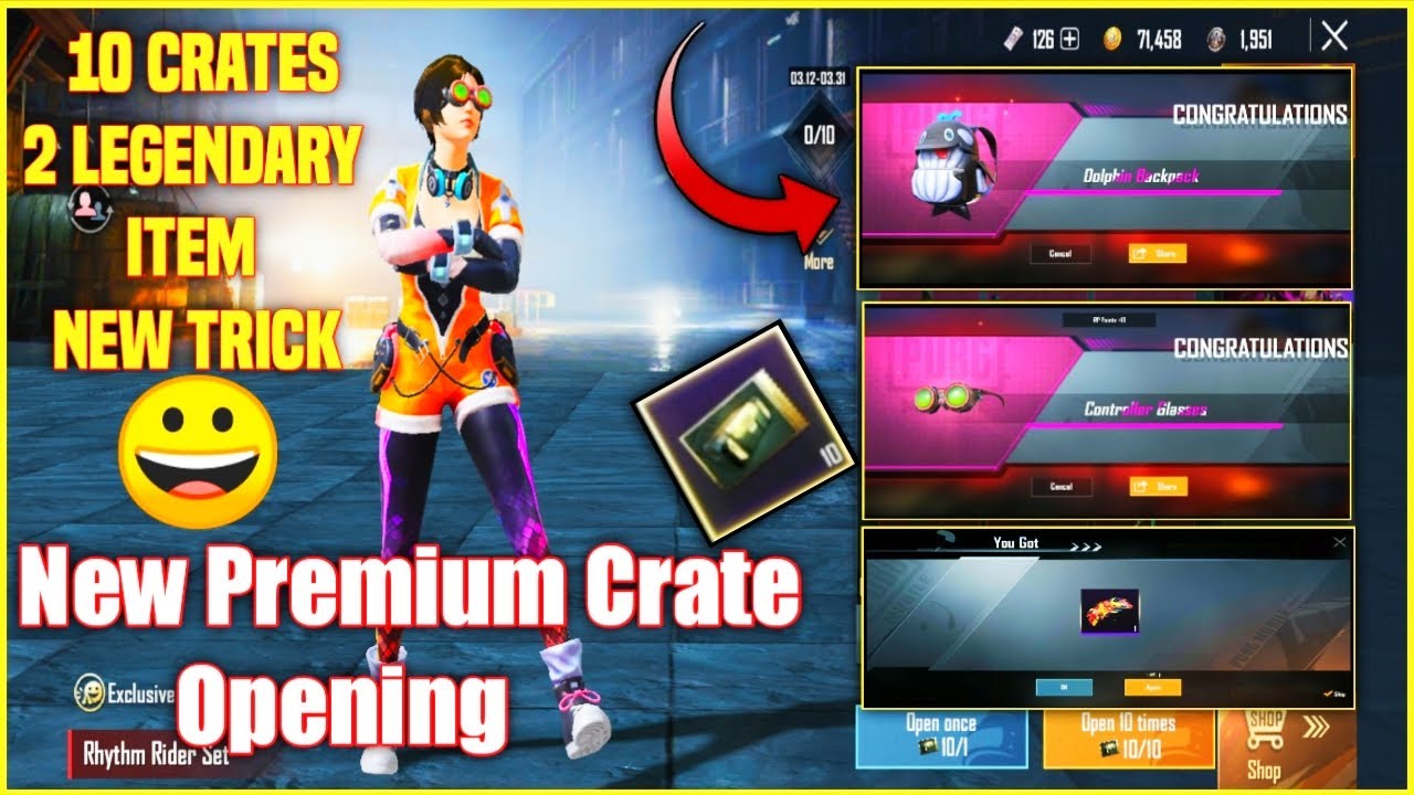 New Rhythm Rider Premium Crate Opening || New Premium Crate Opening Pubg Mobile