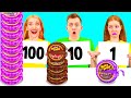 100個重ねフードチャレンジ | 秘密のキッチンバトルの勝者は誰 PaRaRa Challenge