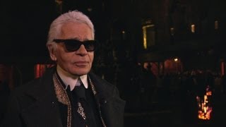 Karl Lagerfeld's interview - Paris-Édimbourg Métiers d'Art 2012/13 CHANEL show