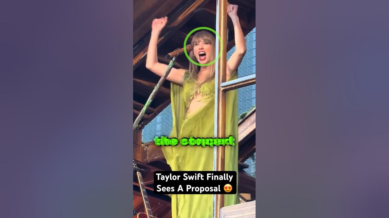 Taylor Swift Finally Gets To See A PROPOSAL… Taylor Swift Finally Gets To See A PROPOSAL…