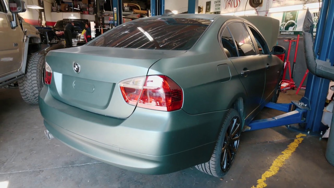 New Wrap, Wheels, Headers on BMW - YouTube