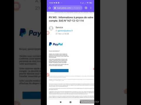 Mail frauduleux, phishing PayPal