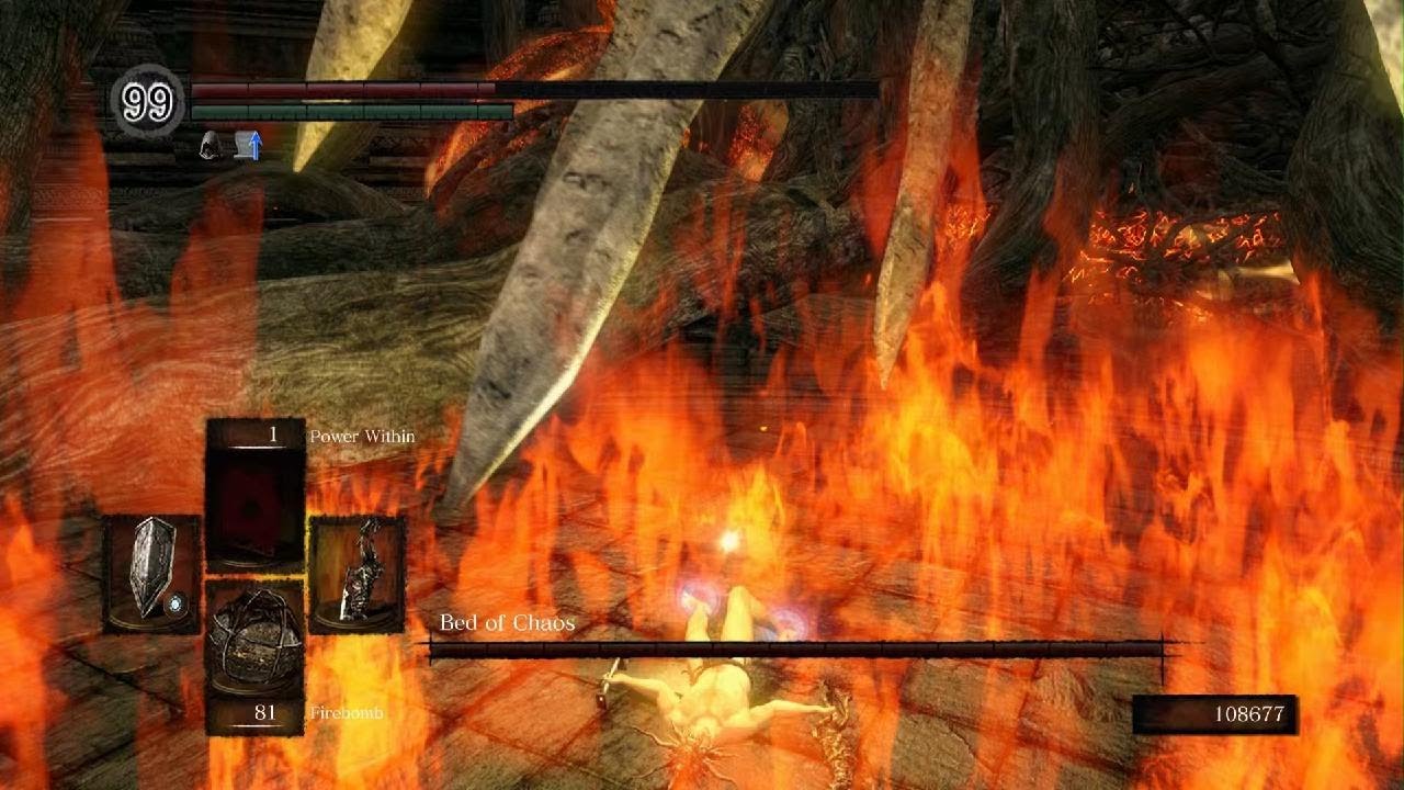 DARK SOULS: REMASTERED Bed of Chaos Boss Fight Cheese