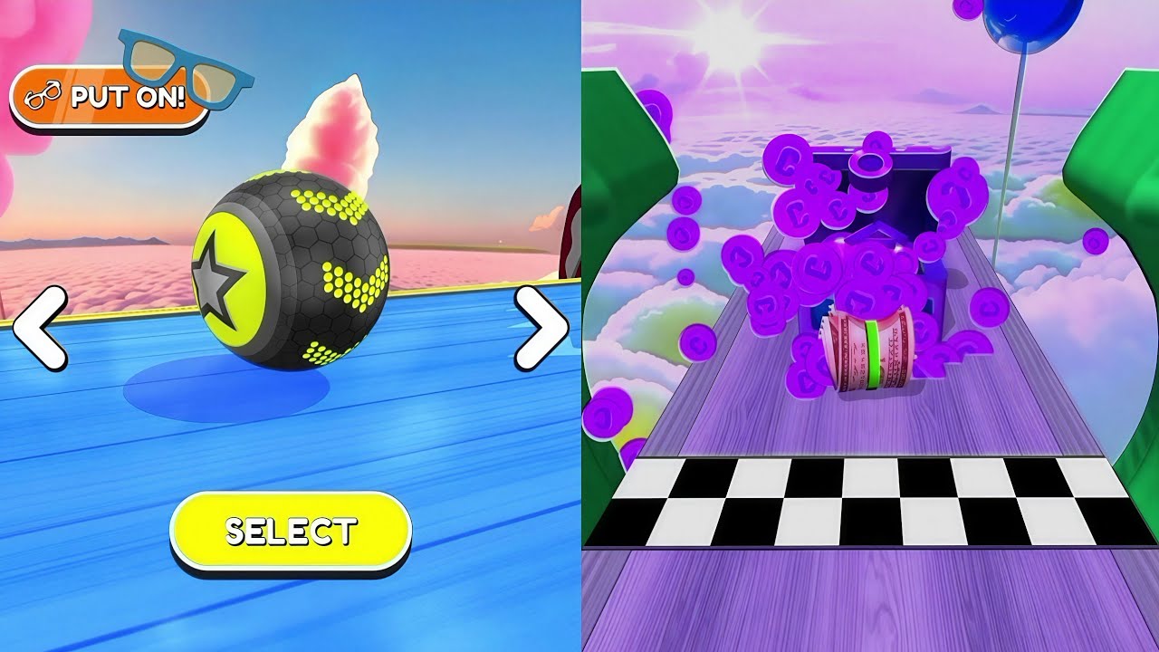 🟡🚀🔴Going Balls, SpeedRun Vs Reverse Video Gameplay Part 371