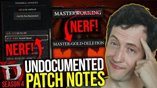 Diablo 4 - Undocumented Changes (It's Mostly Nerfs)