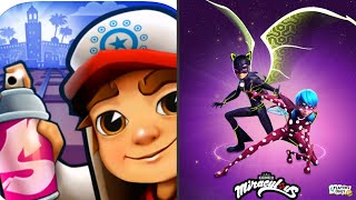 Subway Surfers 🏄‍♀️ MARRAKESH Vs Miraculous Ladybug & Cat Noi‪r 🐞UPDATE: COSMO BUG & ASTRO CAT 🐞 screenshot 5