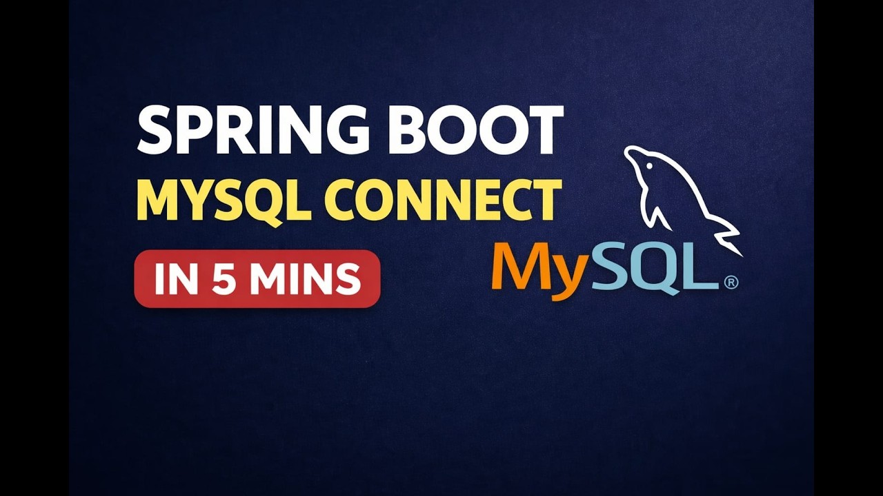 Connect Spring Boot to MySQL | Backend Series #2 - YouTube