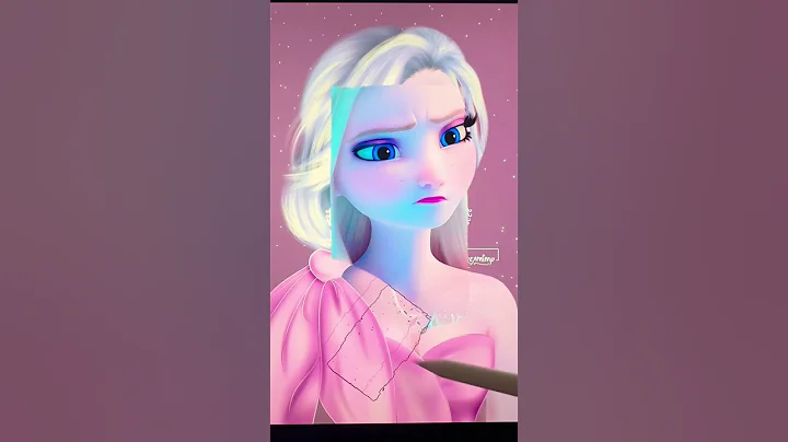 Glowup Elsa #disney #glowup #transformation #digitalart #shortswithzita #artwork #shorts #frozen