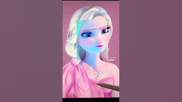 Thumbnail of Glowup Elsa #disney #glowup #transformation #digitalart #shortswithzita #artwork #shorts #frozen