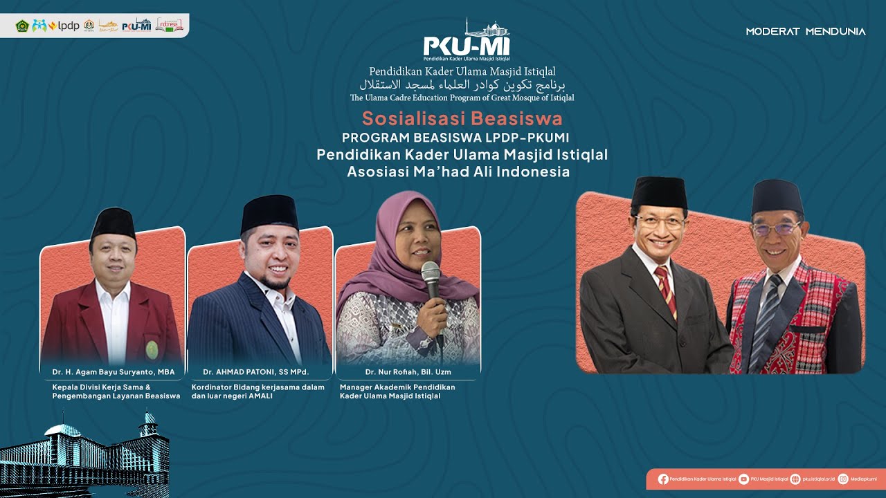 SOSIALISASI PROGRAM BEASISWA LPDP-PKUMI & ASOSIASI MA'HAD ALI INDONESIA