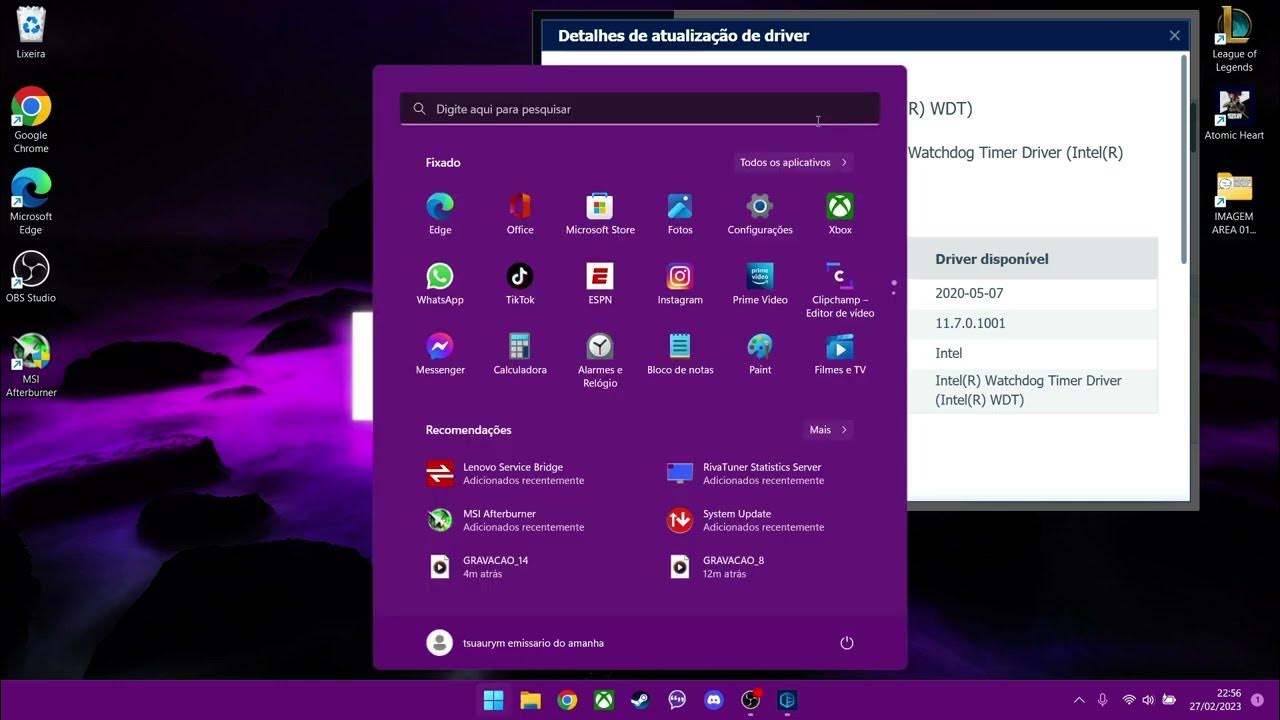 Intel(R) Watchdog Timer Driver (Intel(R) WDT) INSTALAÇÃO + INFORMAÇOES DRIVER EXCLUSIVO INTEL