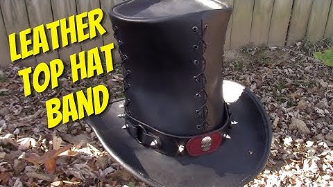 Leather Top Hat Band - Easy Craft Project Gift Idea Steampunk Inspired