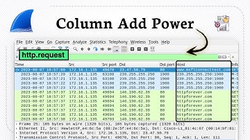 Hoe voeg ik een kolom toe in Wireshark (pakketweergave)