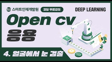[딥러닝] OpenCV응용4 (얼굴에서 눈 검출) 무료강의!