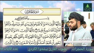 سورة الحجرات كاملة بصوت هادئ للقارئ الشيخ بيشەوا الكردي #سورة_الحجرات #بيشةوا_قادر_الكردي