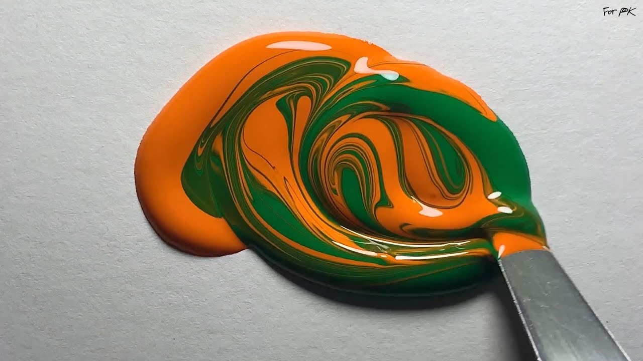 주황과 초록을 섞으면? | Orange and Green - Mixing Color | Orange #02 - YouTube