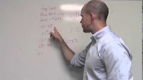 VIDEO Confidence Interval Population Standard Deviation Unknown