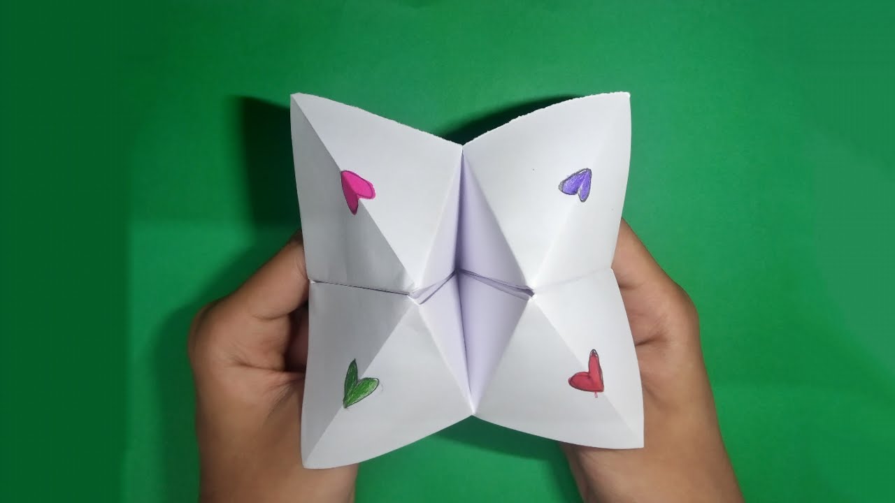How to make paper fortune teller DIY paper fortune teller Origami