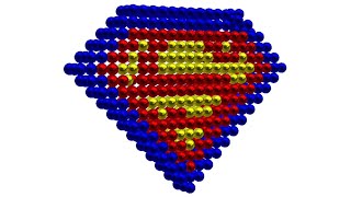 DIY How To Make Superman Logo With Magnetic Balls - ASMR Satisfying Colored Magnet Balls screenshot 5
