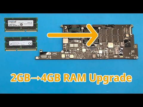 krøllet tilnærmelse Blåt mærke Upgrading RAM on a First Generation MacBook Air - YouTube