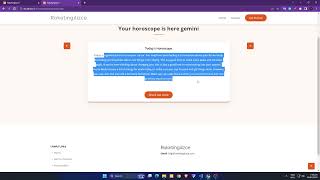 Horoscope website using Chat GPT APi