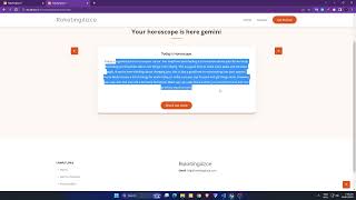 Horoscope website using Chat GPT APi screenshot 5