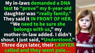 My in laws demanded a DNA test at Christmas and said it right in front of my 8 year old…